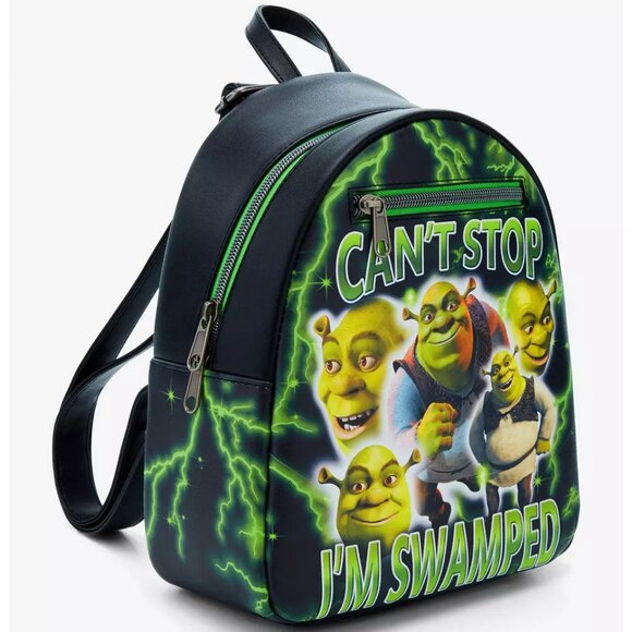 Loungefly - Shrek Can't Stop Glow-In-The-Dark Mini Backpack - NEW - Picture 3 of 5